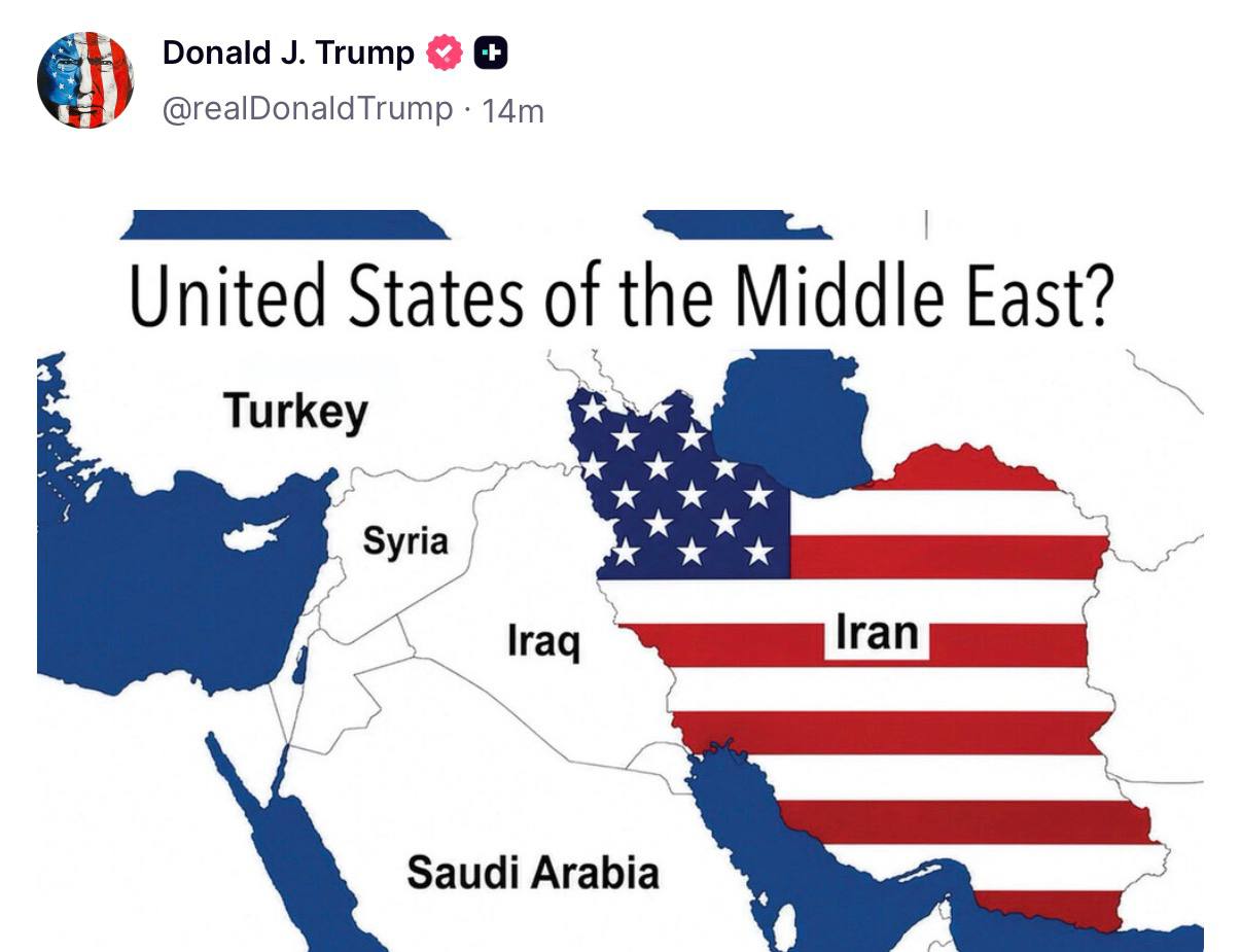 Трамп намекнул на превращение Ирана в «Соединенные Штаты Ближнего Востока»