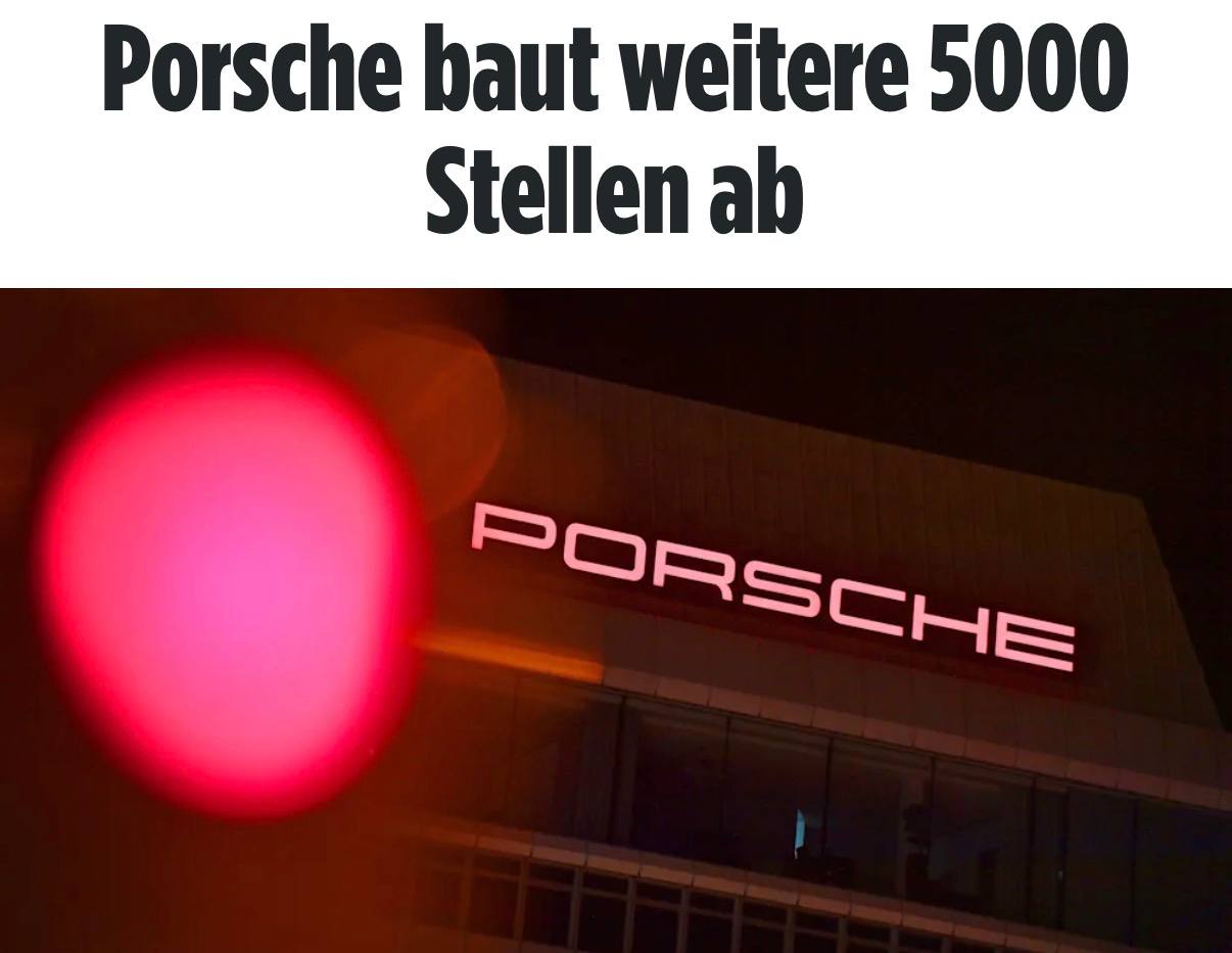 Porsche сократит ещё 5000 рабочих мест