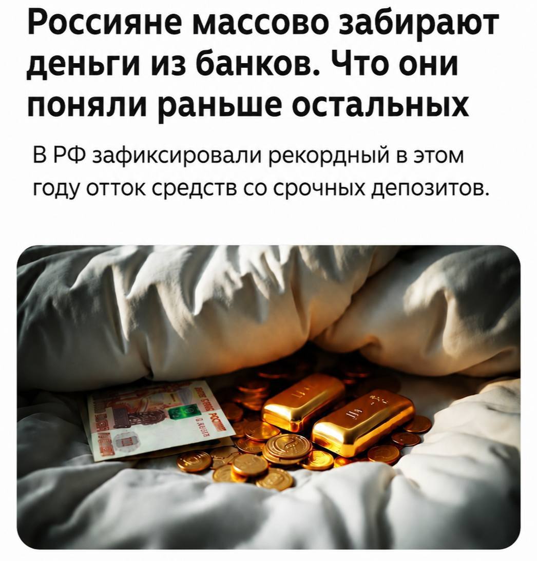 Россияне сняли с банковских счетов рекордную сумму наличных в июле