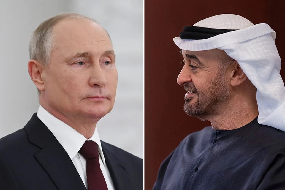 Путин обсудил с президентом ОАЭ ситуацию в Персидском заливе
