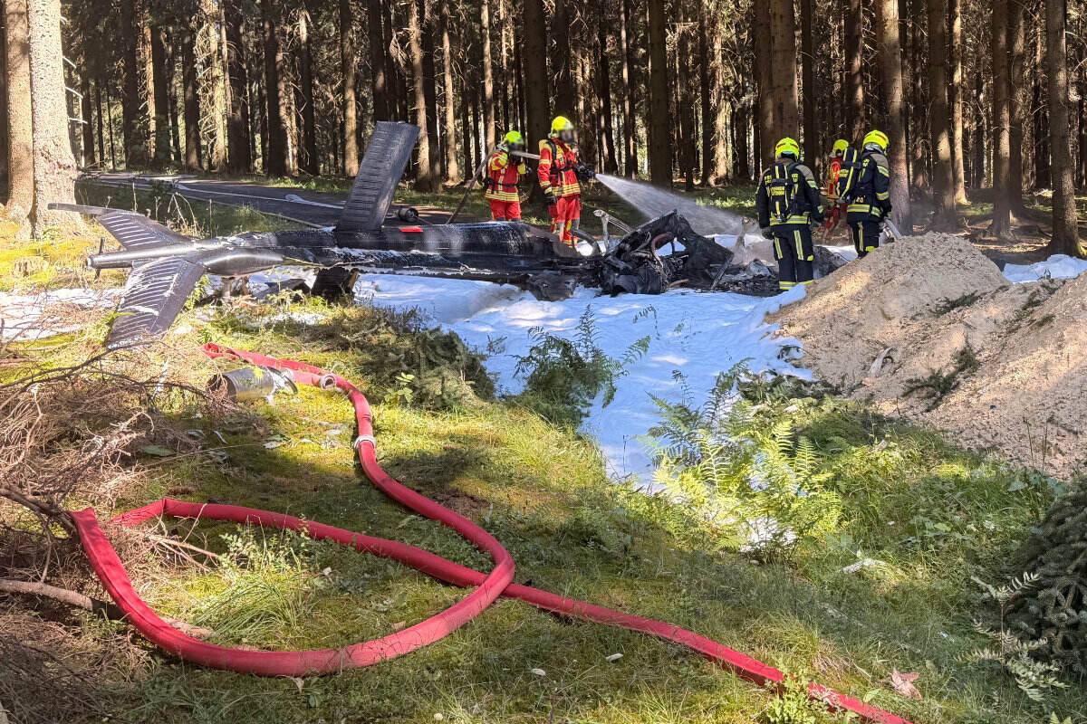 В Германии разбился вертолёт, пилот погиб