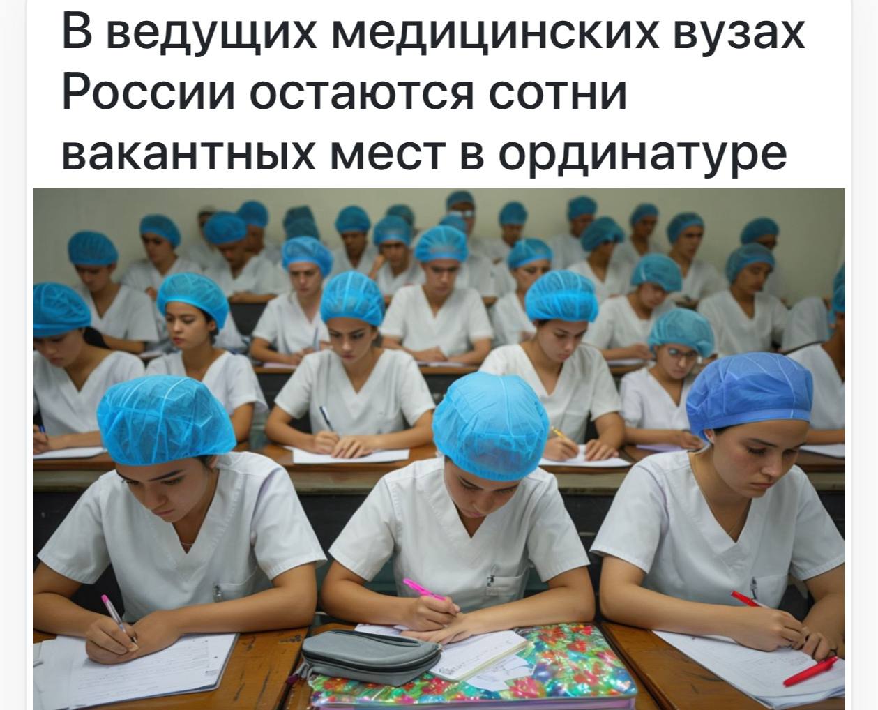 Россияне отказываются от медицинского образования из-за обязательной отработки