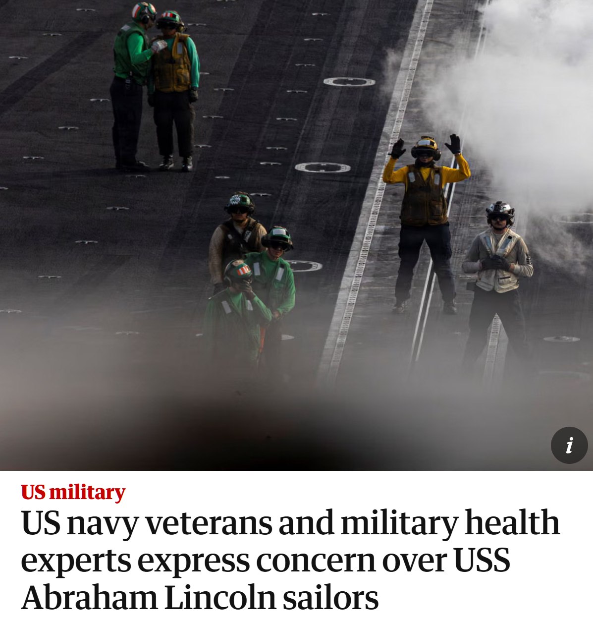 Экипаж авианосца USS Abraham Lincoln страдает от длительного похода