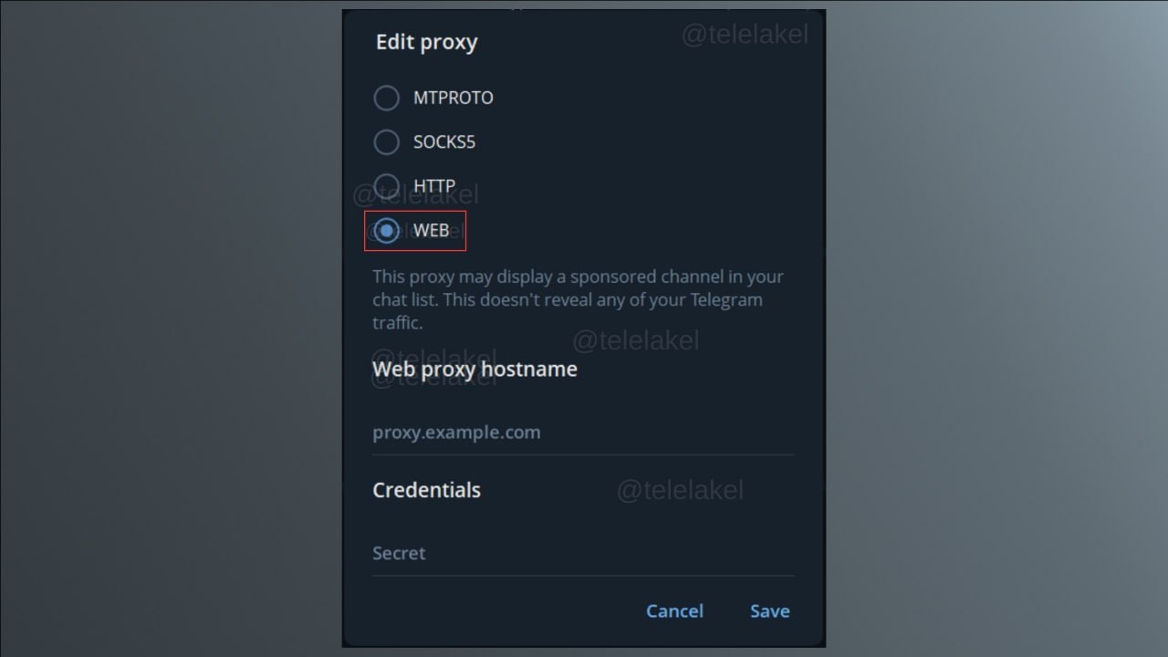 Telegram добавит WEB-прокси для обхода блокировок