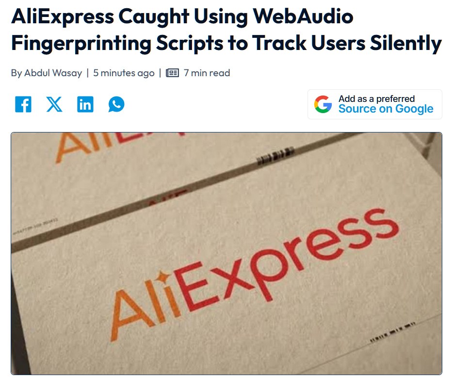 AliExpress уличен в скрытом отслеживании пользователей через аудиосистему
