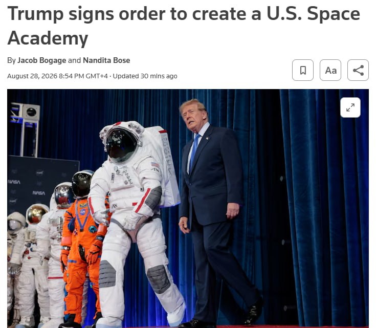 Трамп создает Космическую академию и анонсирует ядерный корабль для Марса