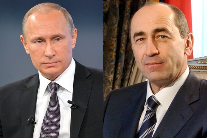 Путин поздравил Кочаряна с днём рождения