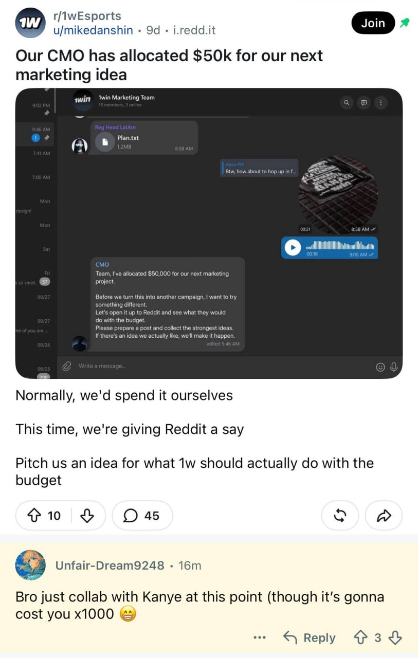 Идея коллаборации с Kanye West появилась из комментария на Reddit