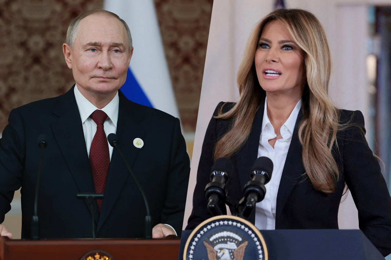 Путин поблагодарил Меланью Трамп за помощь в гуманитарных вопросах по Украине