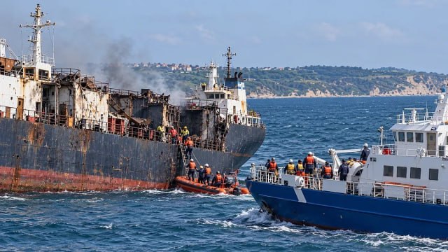 Дроны атаковали торговые суда у берегов Болгарии, одно затонуло