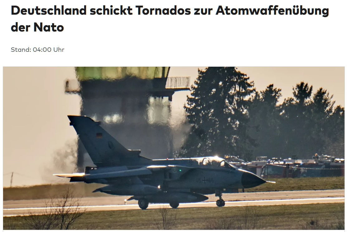 Германия направит Tornado на ядерные учения НАТО в Италии