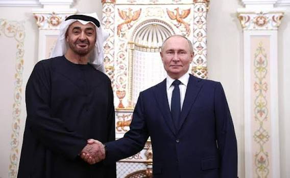 Путин обсудил с президентом ОАЭ сотрудничество и Ближний Восток