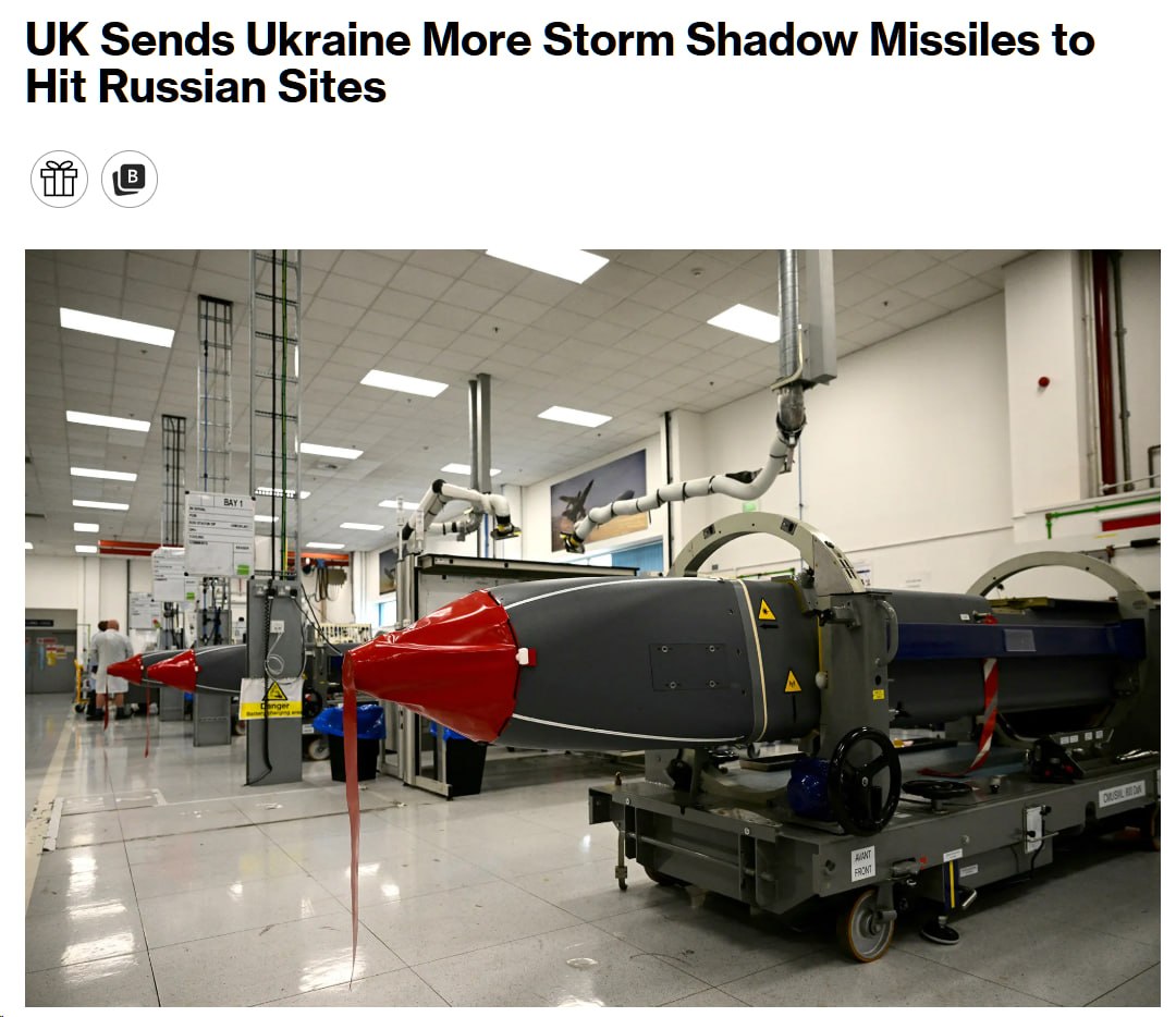 Британия передаёт Украине новую партию ракет Storm Shadow