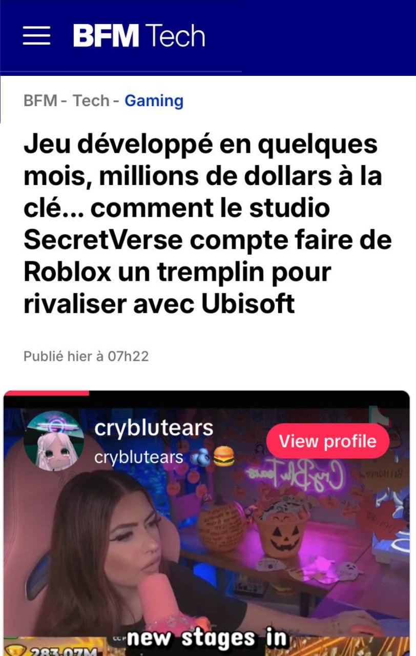 Разработчик заработал 2,5 млрд рублей на игре в Roblox за полгода