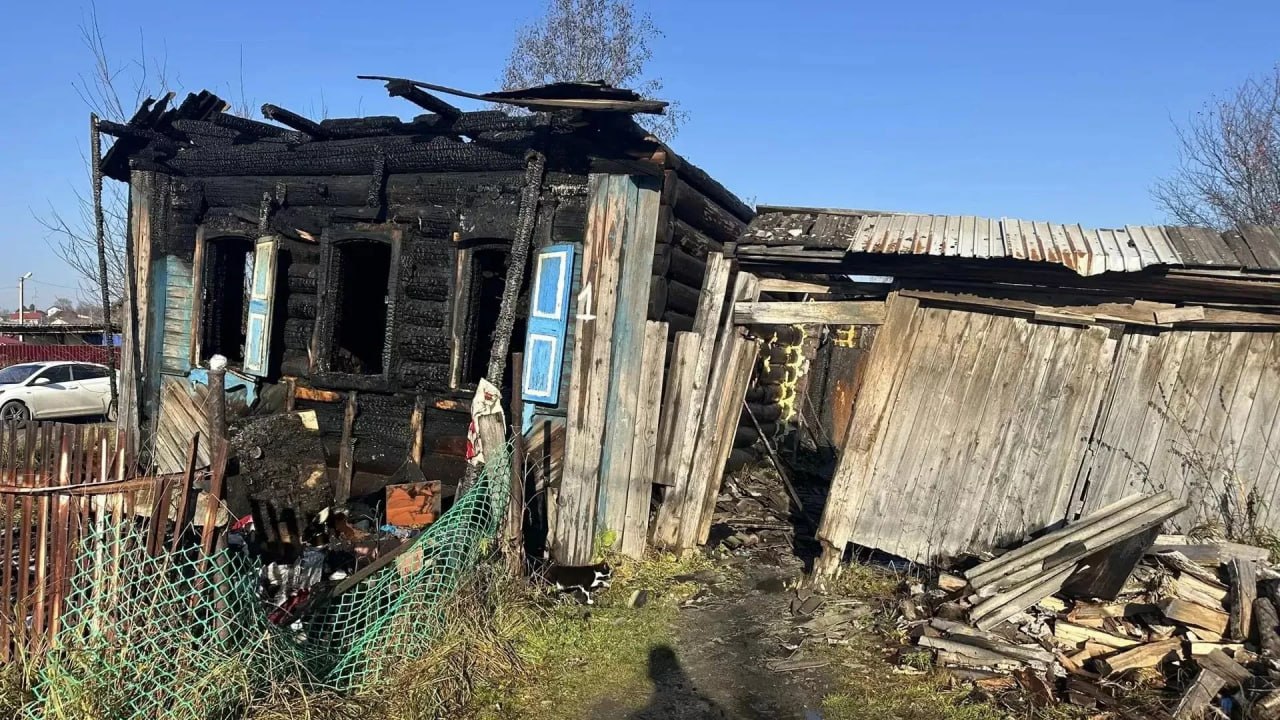 В Свердловской области при пожаре погиб 13-летний мальчик, спасая бабушку и собаку