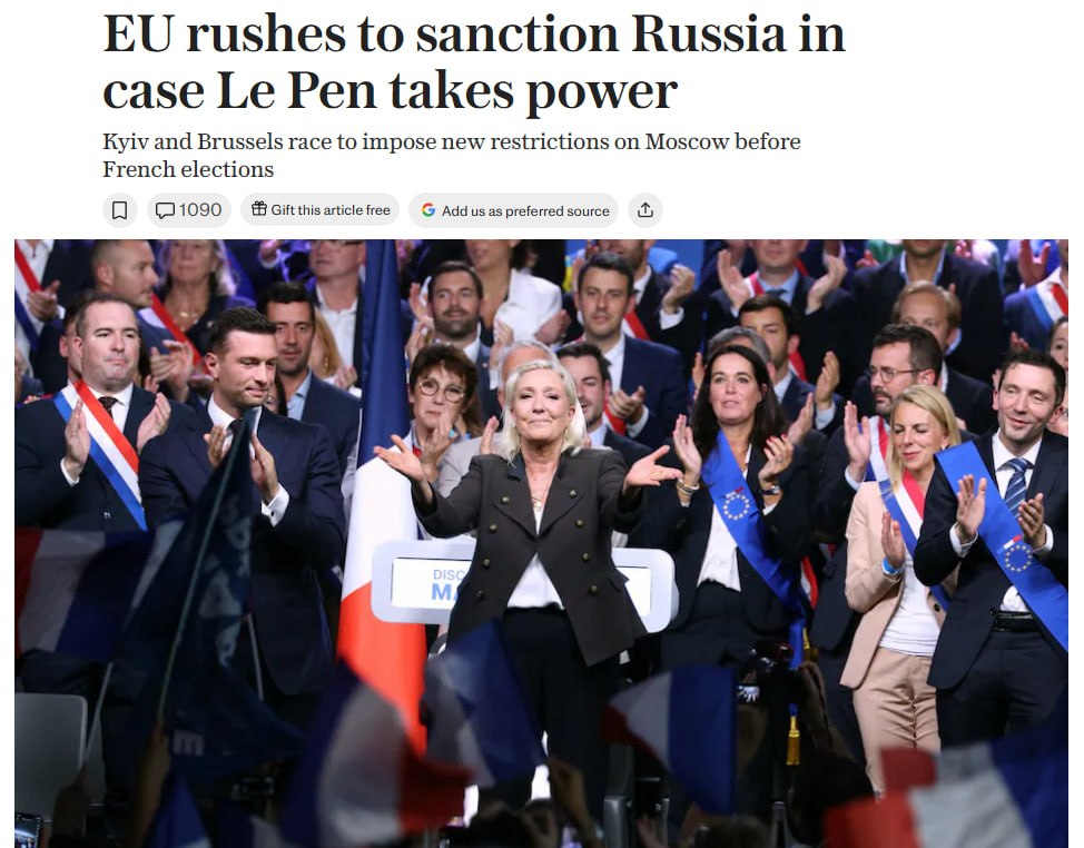 ЕС и Украина готовят новый пакет санкций против России до выборов во Франции
