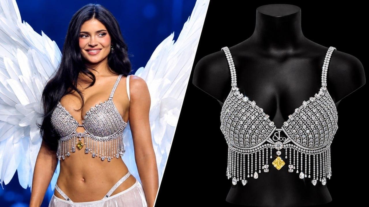 Кайли Дженнер надела бюстгальтер за 4 миллиарда рублей на показе Victoria's Secret