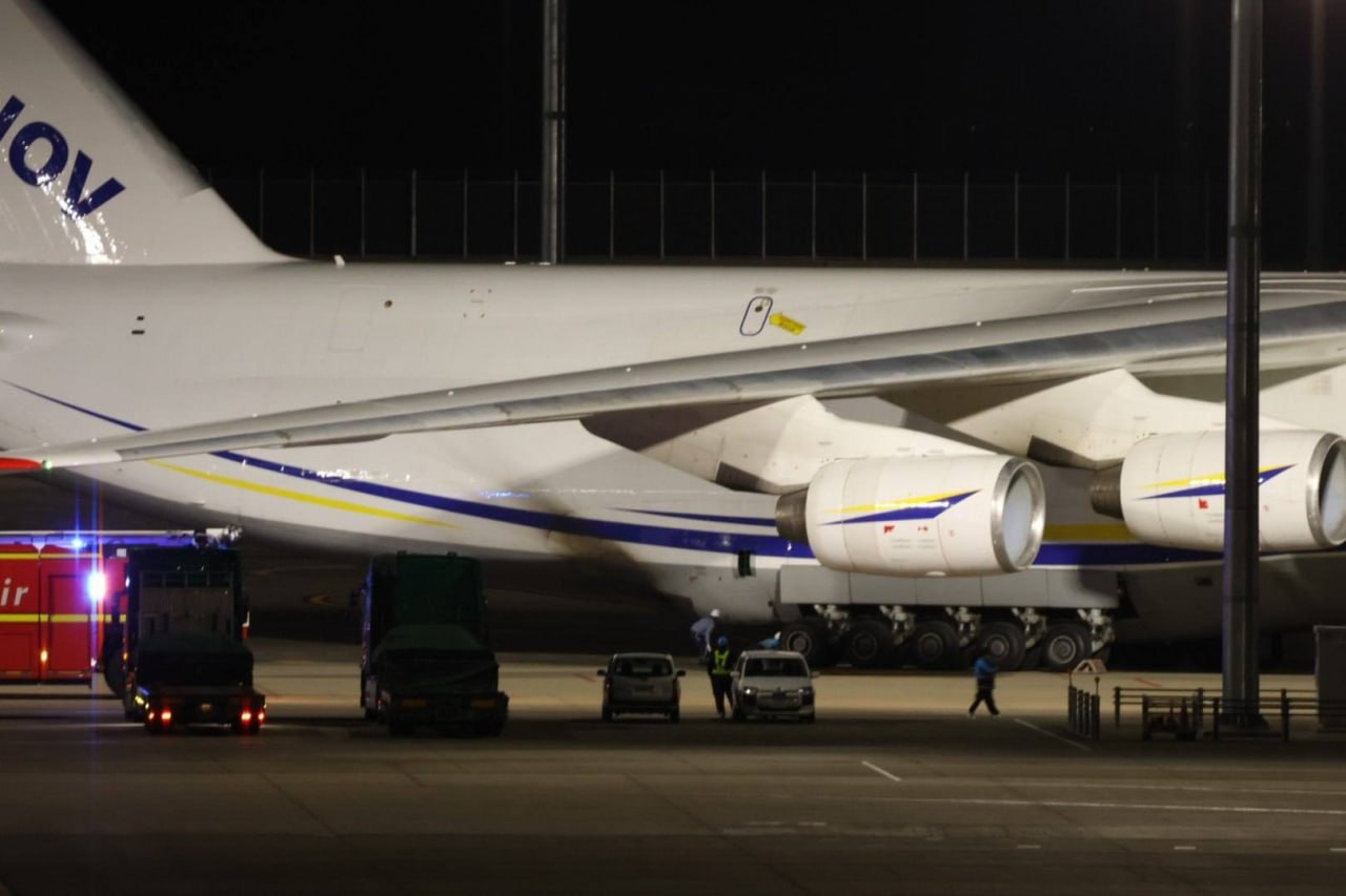Украинский Ан-124 загорелся при посадке в Японии