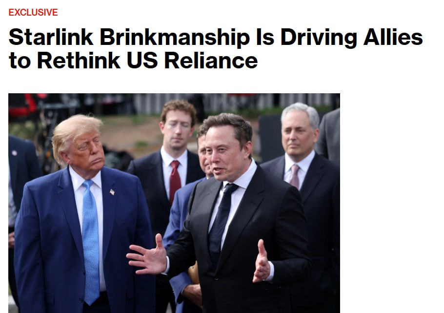 Евросоюз обсудил снижение зависимости от США после сбоев Starlink на Украине