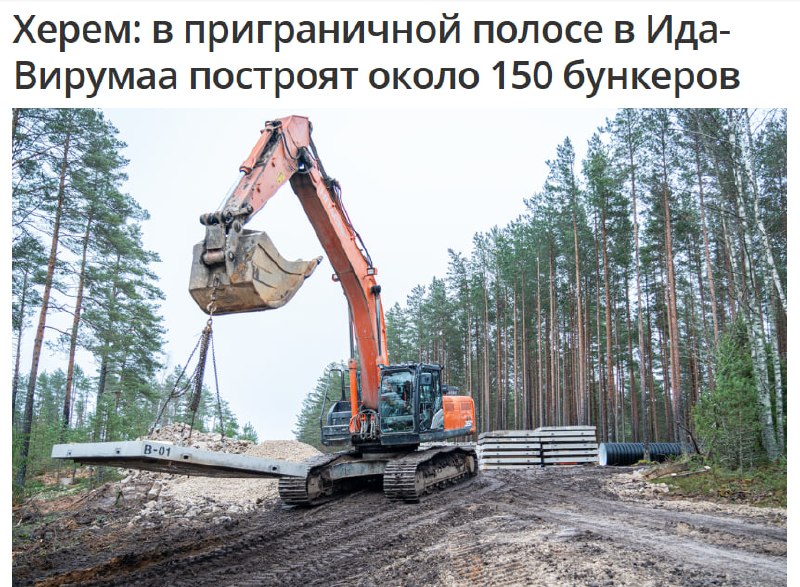 Эстония построит около 150 бункеров у границы с Россией